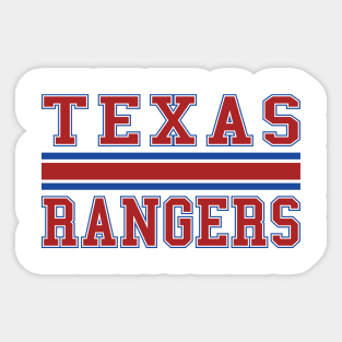 Texas Rangers Baseball Sticker